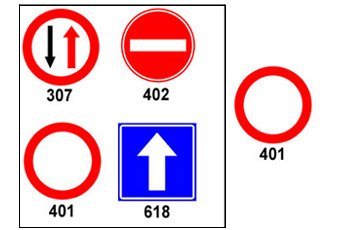 בכניסה לדרך הוצב התמרור 401. איזה תמרור יוצב בכניסה מצדה האחר של הדרך?