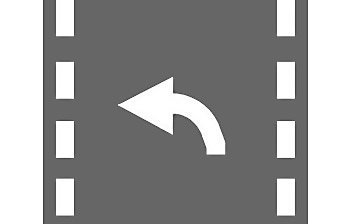 בנתיב נסיעתך מסומן על הכביש החץ שבתמונה. מה פירוש החץ?