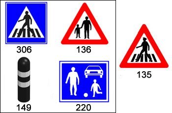 איזה תמרור יבוא אחרי הופעת התמרור 135 שבתמונה?