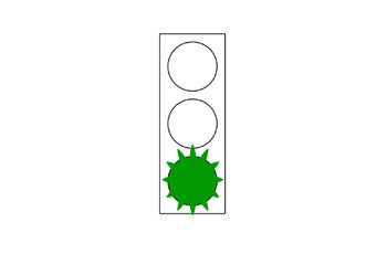 כמה פעמים יהבהב ברמזור תקין האור הירוק קודם שיתחלף לאור הצהוב?